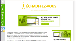 Desktop Screenshot of echauffez-vous.com