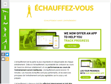 Tablet Screenshot of echauffez-vous.com